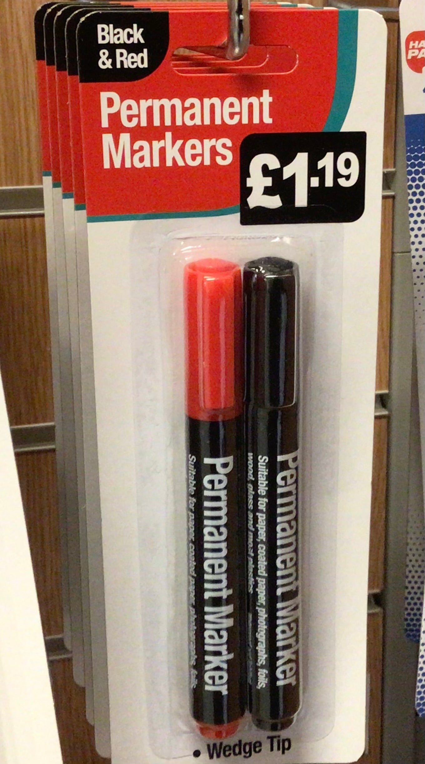 PERMANENT MARKERS £1.19