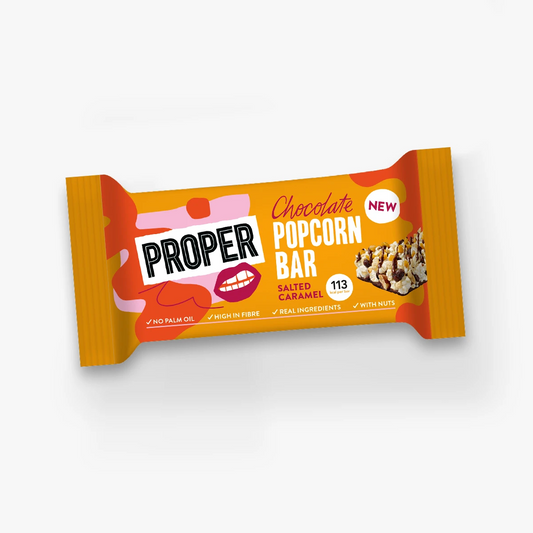 PROPERCORN SALTED CARAMEL ALMOND POPCORN BAR