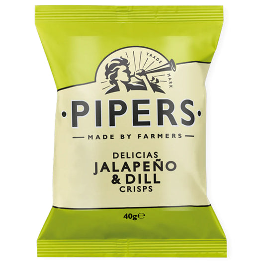 PIPERS JALEPENO DILL CRISPS 40G