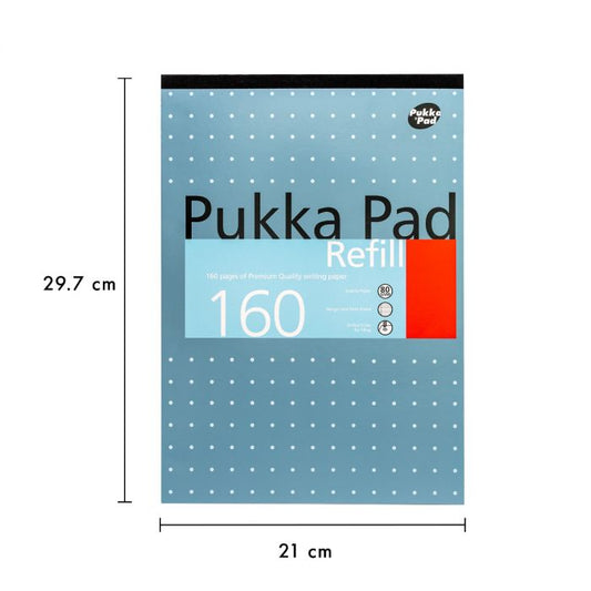 PUKKA A4 METALIC REFILL PAD 160