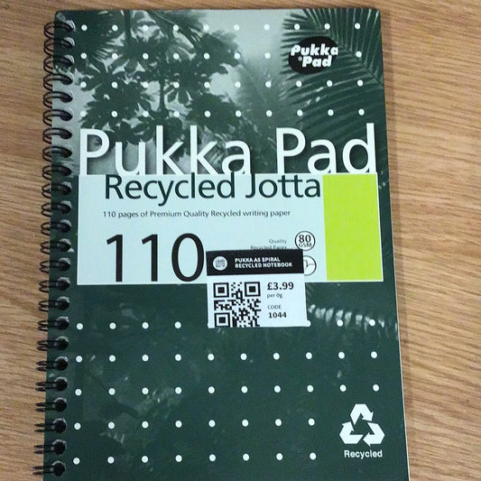 PUKKA A5 SPIRAL RECYCLED NOTEBOOK