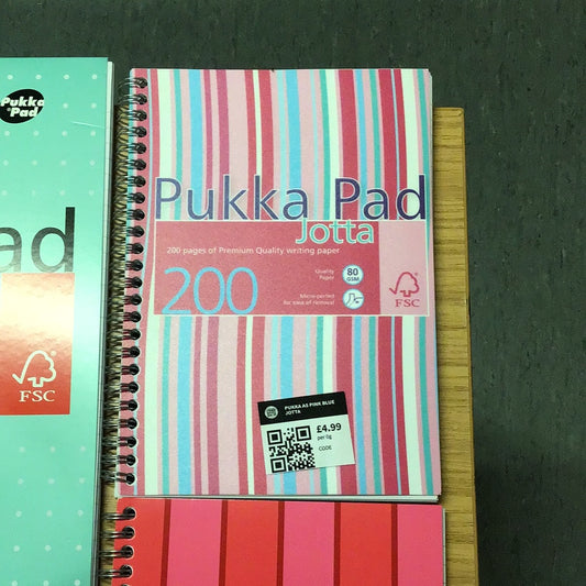 PUKKA A5 JOTTA NOTEBOOK 200 PINK BLUE