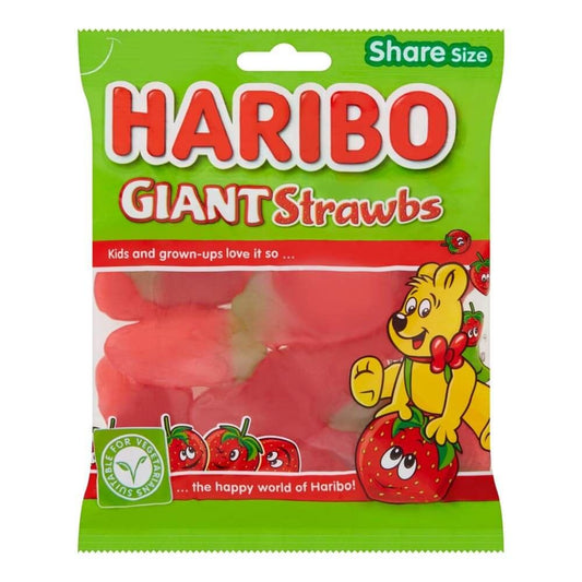 HARIBO GIANT STRAWBS 160G