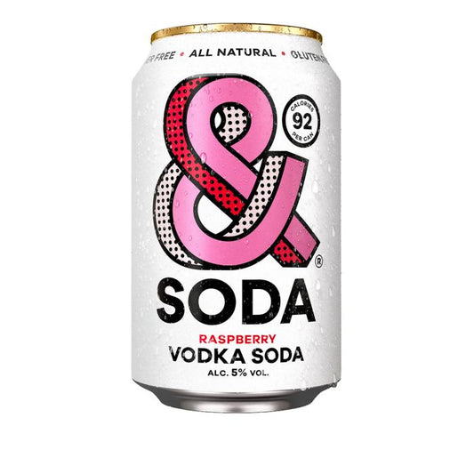 SODA LRASPBERRY VODKA 330ML