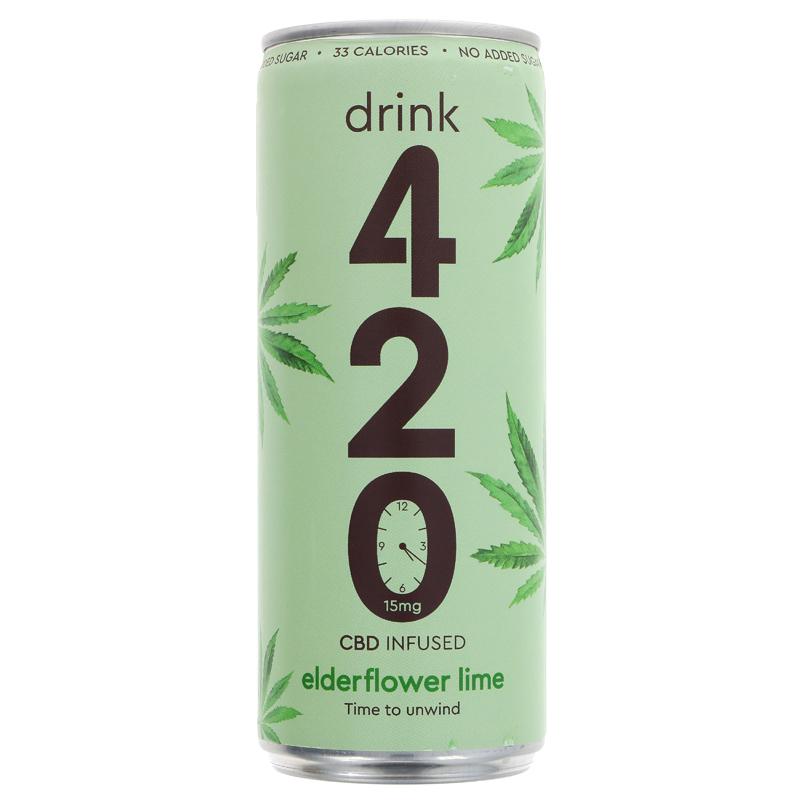 Drink 420 CBD Infused Elderflower & Lime