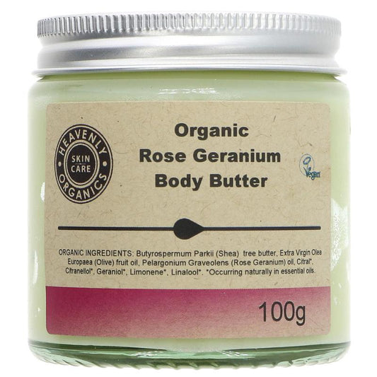 Heavenly Organics Skin Care Rose & Geranium Body Butter