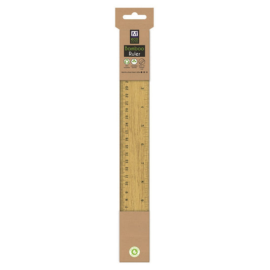 ECO 30CM BAMBOO RULER