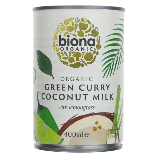 BIONA GREEN CURRY COCONUT MILK 400ML